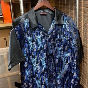 Chinese Character Button up shirt large